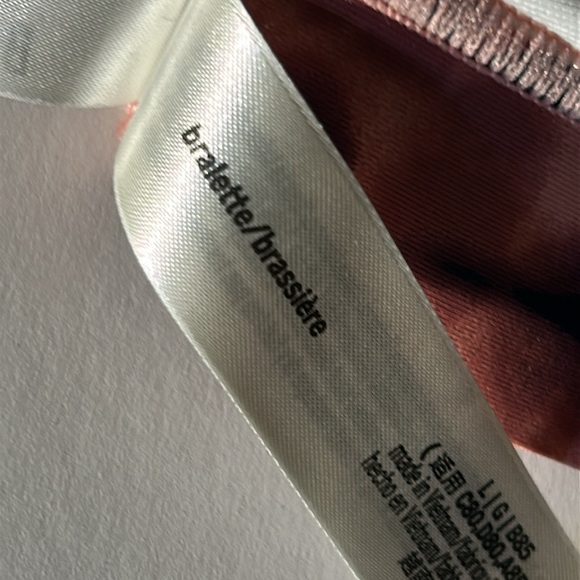 Victoria's Secret PINK Bonded Triangle Bralette Bra in Pink & Navy‎ Tie Dye Sz L - Picture 7 of 9